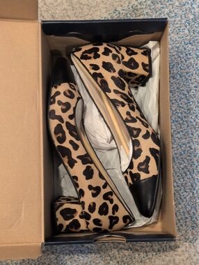 NIB Cole Haan The Go To Pump 45MM Ocelot